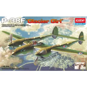   Academy -  Academy 12208 - P-38F LIGHTNING GLACIER GIRL (1:48)