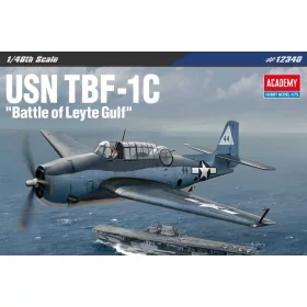   Academy - Plastikov  model letadla 1/48 USN TBF-1C  Battle of Leyte Gulf  - Academy