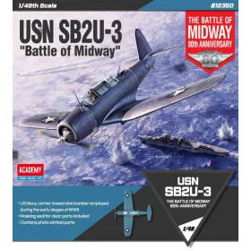   Academy - Model Kit letadlo 12350 - USN SB2U-3  Battle of Midway  (1:48)