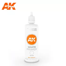 AK Interactive - White Primer 100 ml  3rd Generation