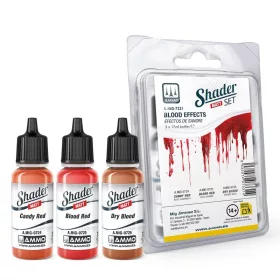 AMMO by MIG Jimenez - Matt SHADER Set Blood Effects