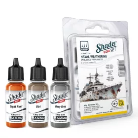 AMMO by MIG Jimenez - Matt SHADER Set Naval Weathering