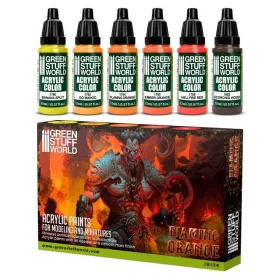 Green Stuff World - Flaming Orange / Piant Set (6 pcs)
