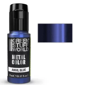   Green Stuff World - Acrylic Metal Paint - VIVID - Anvil Blue 17ml