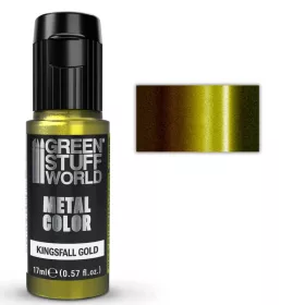   Green Stuff World - Acrylic Metal Paint - VIVID - Kingsfall Gold 17ml