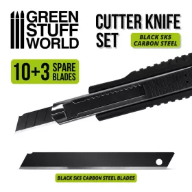   Green stuff World - Black Hobby Knife + 10x Black spare blades