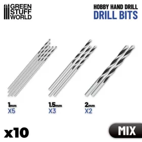 Green Stuff World - Drill bits MIX x10