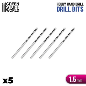 Green Stuff World - Drill Bits 1.5 mm (PACKx5)