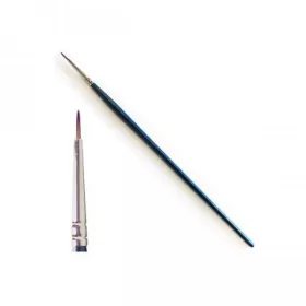   Italeri - 0-2 Synthetic Round Brush - Brown Tip /Moq - 6 Pcs/