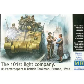   Master box - 101th light company.US paratroopers and British tankmen