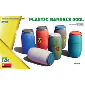 MiniArt - 1/24 PLASTIC BARRELS 200L