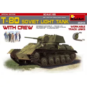 MiniArt - T-80 Soviet Light Tank withCrew.Special Edition