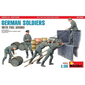   MiniArt - German Soldiers w/ Fuel Drums. Special Edition (35041 & 35597 6 drums)