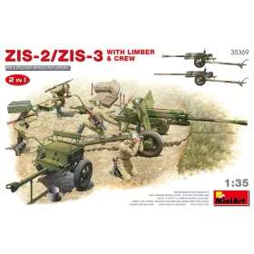 Miniart - ZIS-2/ZIS-3 With LIMBER & CREW. 2 IN 1
