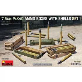 MiniArt - 7.5cm PaK40 Ammo Boxes w/Shells Set 1