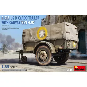   Miniart - G-518 US 1t Cargo Trailer "Ben Hur" w/Canvas