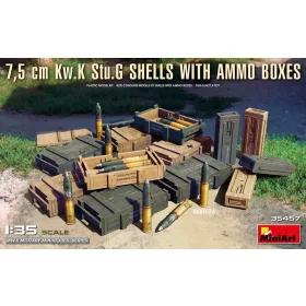 Minart - 7,5 cm Kw.K Stu.G Shells with Ammo Boxes