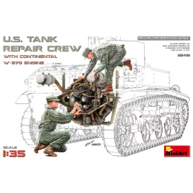   MiniArt - 1:35 U.S. Tank Repair Crew w/Continental W-670 Engine