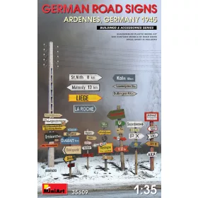 Miniart - German Road Signs WW2 (Ardennes, Germany 1945)