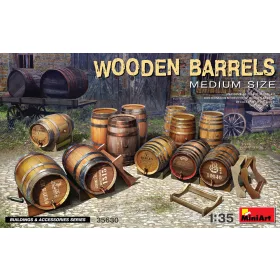 Miniart - Wooden Barrels. Medium Size