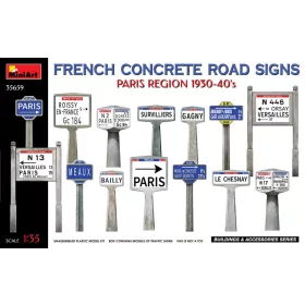   MiniArt - French Concrete Road Signs 1930-40'S. Paris Region