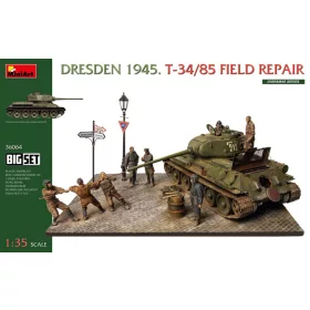 Miniart - Dresden 1945. T-34/85 Field Repair. Big Set