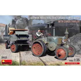   MiniArt - German Industrial Tractor D8511 Mod. 1936 with Cargo Trailer (1 Figure)