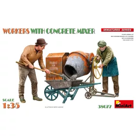 MiniArt - 1/35 Workers with concrete mixer