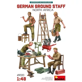   MiniArt - 1/35 German Ground Staff w/Accessories. North Africa