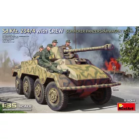   Miniart - Sd.Kfz. 234/4 Schwerer Panzerspähwagen 7,5 cm. w/Crew