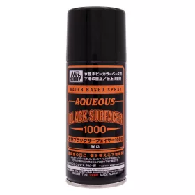 Mr Hobby - B-613 Aqueous Black Surfacer 1000 Spray (170 ml)