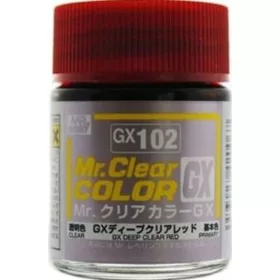   Mr. Hobby - Mr Hobby -Gunze Mr. Clear Color GX (18 ml) Deep Clear Red
