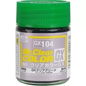   Mr. Hobby - Mr Hobby -Gunze Mr. Clear Color GX (18 ml) Clear Green