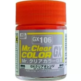   Mr Hobby - Gunze - Mr Hobby -Gunze Mr. Clear Color GX (18 ml) Clear Orange