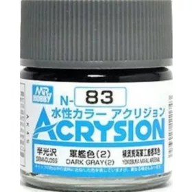   Mr Hobby - Gunze - Mr Hobby -Gunze Acrysion (10 ml) Dark Gray (2)