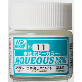   Mr. Hobby - Aqueous Hobby Color - Renew (10 ml) Flat White H-011