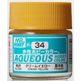   Mr. Hobby - Aqueous Hobby Color - Renew (10 ml) Cream Yellow H-034