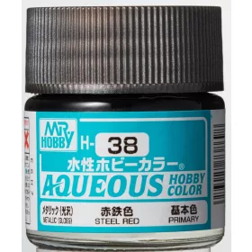   Mr. Hobby - Aqueous Hobby Color - Renew (10 ml) Steel Red H-038
