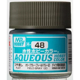   Mr. Hobby - Aqueous Hobby Color - Renew (10 ml) Field Gray (2) H-048