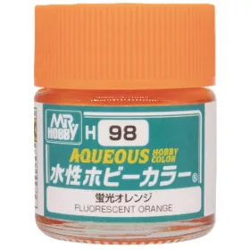   Mr Hobby - Mr Hobby -Gunze Aqueous Hobby Colors  (10 ml) Fluorescent Orange