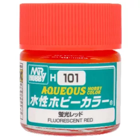   Mr Hobby - Mr Hobby -Gunze Aqueous Hobby Colors  (10 ml) Fluorescent Red