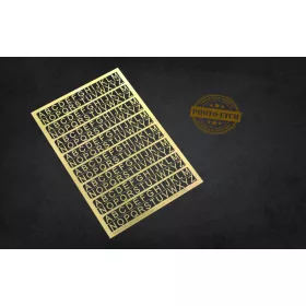 Matho Models - PE Letters: 6 mm (UPPERCASE) - all scales