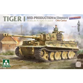   Takom - Tiger I Mid-Production w/Zimmerit Sd.Kfz.181 Pz.Kpfw.VI Ausf.E Sd.Kfz.181 Pz.Kpfw.VI Ausf.E Otto Carius (Limited edition)