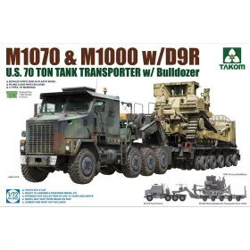   Takom - US M1070 and M1000 with D9R 70 Ton Tank Transporter with Bulldozer