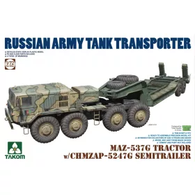   Takom - Russian Army Tank Transporter MAZ-537G Tractor w/CHMZAP-5247G Semitrailer
