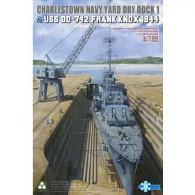   Takom - Charlestown Navy Yard Dry Dock 1 & USS DS-742 Frank Knox 1944