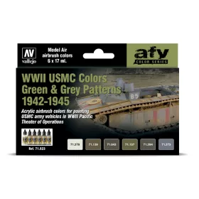 Vallejo - WWII USMC Colors Green & Grey Patterns 1942-1945