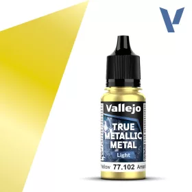 Vallejo - True Metallic Metal Light Radiant Yellow 18 ml