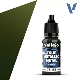 Vallejo - True Metallic Metal Shade Greenish Gold 18 ml