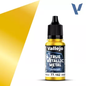 Vallejo - True Metallic Metal Airbrush Radiant Yellow 18 ml